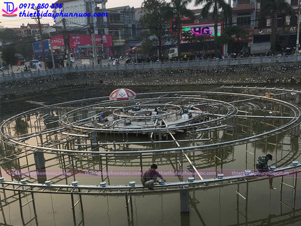 Hệ thống phun nước nghệ thuật thị xã Phổ Yên - Thái Nguyên