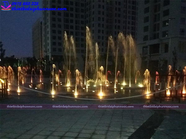 Đài phun nước âm sàn khu đô thị An Bình city 6
