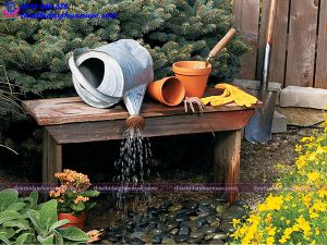 Đài phun nước mini tiểu cảnh 3