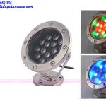 Đèn âm nước 15W đổi màu/đơn sắc dạng đế 3