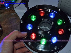 Đèn Led âm nước dạng bánh xe 12W đổi màu 4