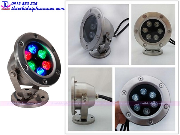 Đèn Led dưới nước 6W đổi màu 3