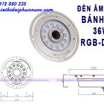 Đèn Led dưới nước dạng bánh xe 36w 2