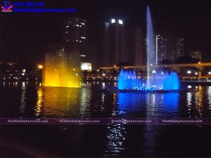 Thiết kế đài phun nước phao nổi công viên Mai Dịch