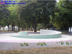 Đài phun nước hình bán nguyệt 4