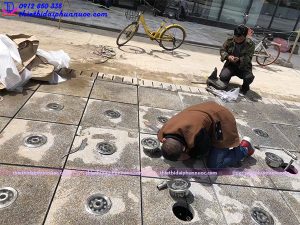 Lắp đặt đài phun nước âm sàn 6