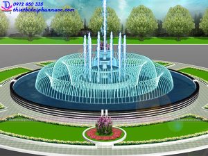 Mẫu đài phun nước 3D 23