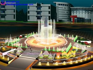 Mẫu đài phun nước 3D 25