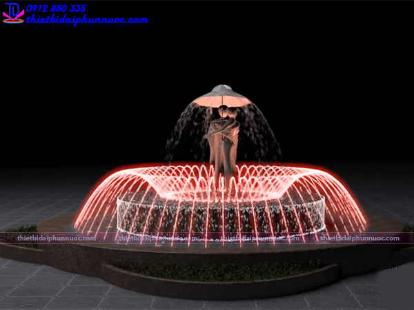 Mẫu đài phun nước hồ hình tròn 11