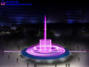 Mẫu đài phun nước hồ hình tròn 30