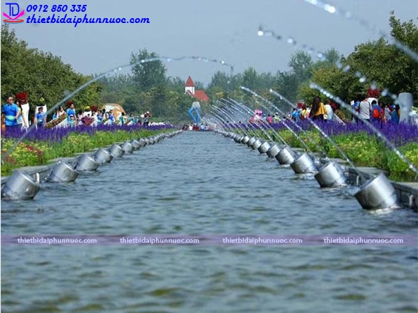 Mẫu đài phun nước lắp vòi phun Jumping 4