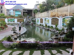 Thi công tiểu cảnh có thác nước 10