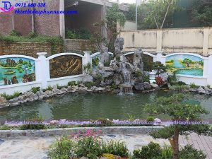 Thi công tiểu cảnh có thác nước 14