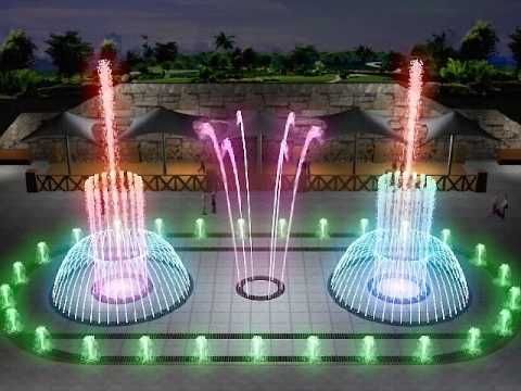 Thiết kế đài phun nước bản 3D giúp khách hàng có thể thấy được quy mô công trình