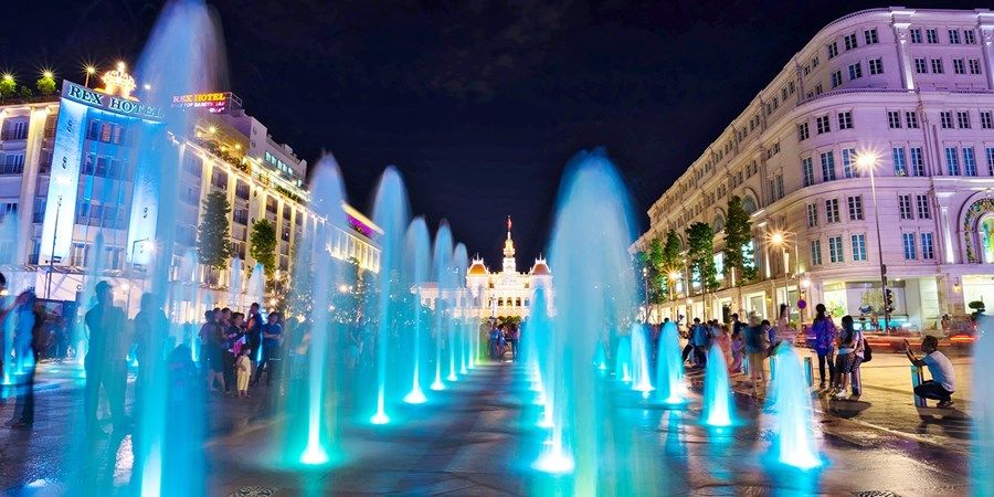 nhạc nước cho phố đi bộ