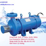 bơm chìm 3 pha 5 HP, trục ngang, MBH Ấn Độ