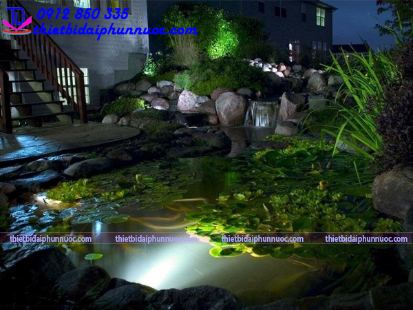 Đèn chiếu sáng tiểu cảnh -rọi thác nước- hồ nước-tường nước 7