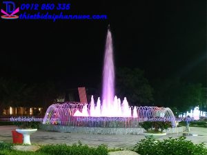 Đài phun nước bể tròn Vân Đồn 2