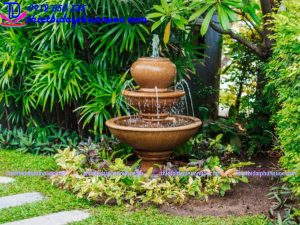 Mẫu lu phun nước tiểu cảnh trang trí sân vườn hiện đại năm 2021 4
