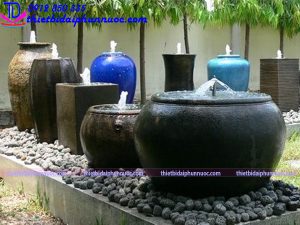 Mẫu lu phun nước tiểu cảnh trang trí sân vườn hiện đại năm 2021 8