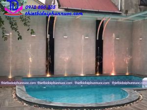 Đài phun nước mini cho bể bơi nhà Anh Thắng - Tp Vinh- Nghệ An 1