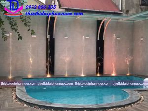 Đài phun nước mini cho bể bơi nhà Anh Thắng - Tp Vinh- Nghệ An 1
