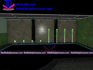 Đài phun nước mini cho bể bơi nhà Anh Thắng - Tp Vinh- Nghệ An 3