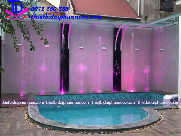 Đài phun nước mini cho bể bơi nhà Anh Thắng - Tp Vinh- Nghệ An 4