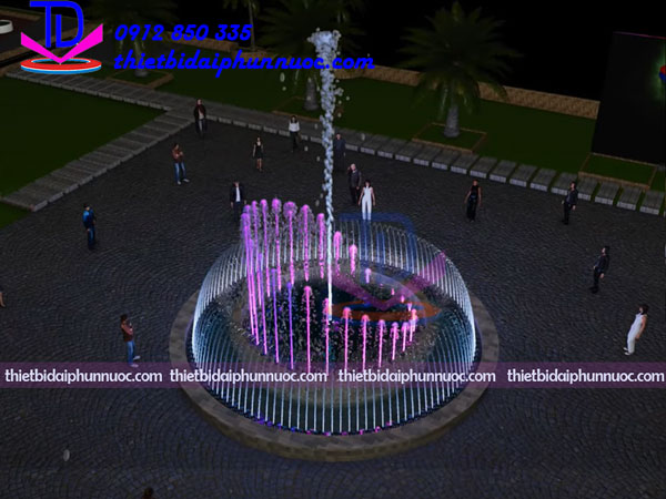 Thiết kế nhạc nước 3D cho quảng trường thành phố Huế 5