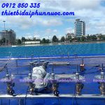 Lắp đặt đèn âm nước điều khiển màu 36W theo nhạc