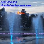Lắp vòi phun quay Rotating cho nhạc nước