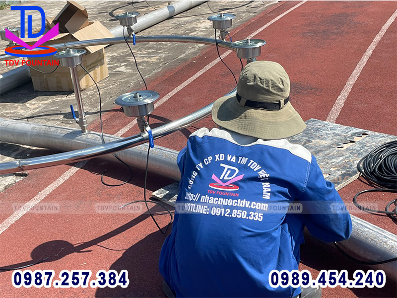 Đài phun nước sân vận động Hùng Vương - Phúc Yên - Vĩnh Phúc 6