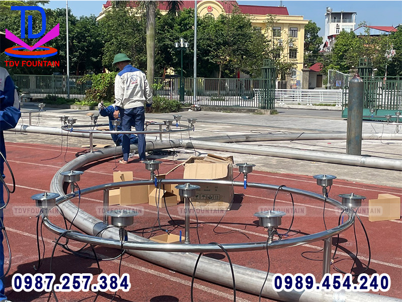 Đài phun nước sân vận động Hùng Vương - Phúc Yên - Vĩnh Phúc 7