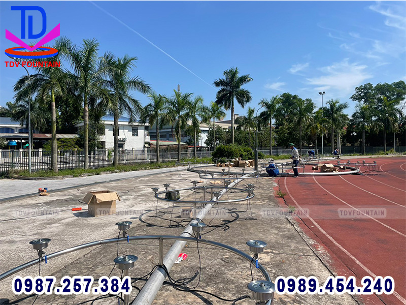 Đài phun nước sân vận động Hùng Vương - Phúc Yên - Vĩnh Phúc 8
