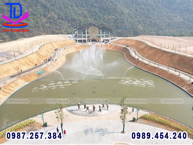 Nhạc nước nhà ga cáp treo Hương Bình - Chùa Tiên - Hòa Bình 1