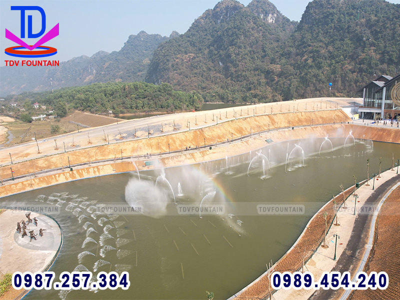 Nhạc nước nhà ga cáp treo Hương Bình - Chùa Tiên - Hòa Bình 11