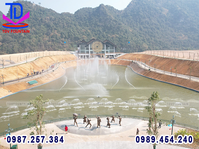 Nhạc nước nhà ga cáp treo Hương Bình - Chùa Tiên - Hòa Bình 2