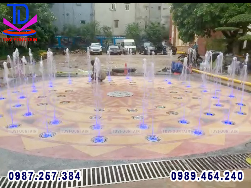 Sàn phun nước Bộ tư lệnh Cảnh vệ - Trấn Vũ - Ba Đình - Hà Nội 9