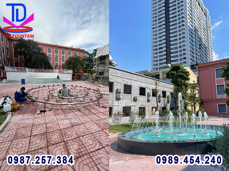 Đài phun nước trường Đại học Thủy Lợi - Hà Nội 3