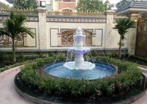 Đài phun nước là công trình vừa mang tính thẩm mỹ cao lại rất tốt về mặt phong thủy. 