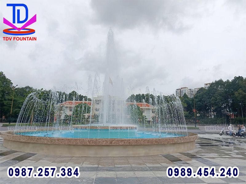 Lợi ích của việc lắp đặt đài phun nước trong không gian Sở Chỉ Huy Quân khu 7