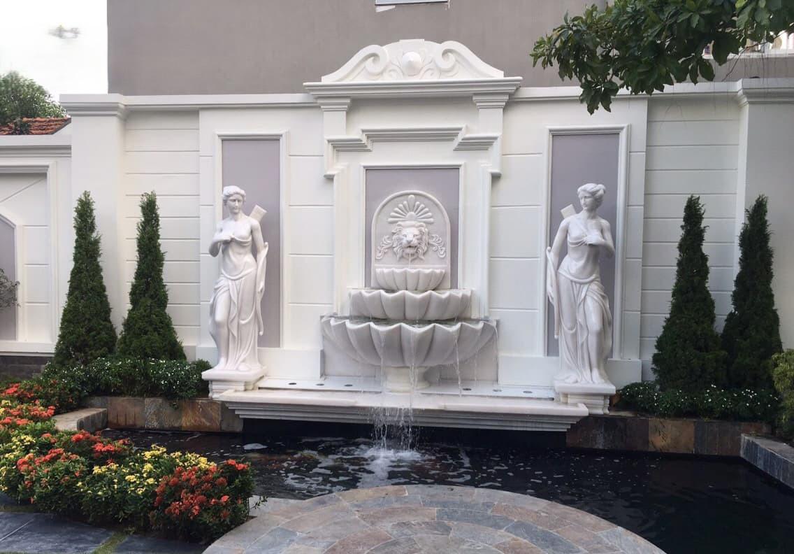 Một số mẫu đài phun nước giả đá composite đẹp cho sân vườn