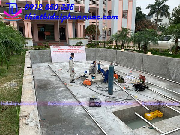 Quy trình thi công và lắp đặt đài phun nước tại TDV Việt Nam