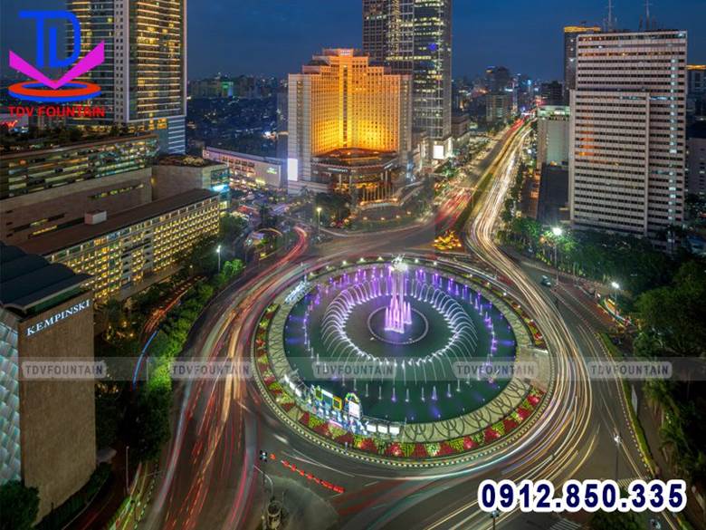 Đài phun nước bùng binh: Vai trò, đặc điểm và lưu ý khi thiết kế