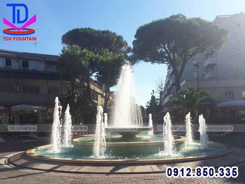 Công trình có thể đồng bộ ánh sáng, âm thanh, chuyển động của nước.