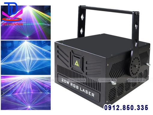 Đèn laser cho nhạc nước – Công nghệ ánh sáng 3D độc đáo