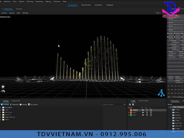 Nguyên lý hoạt động của công nghệ điều khiển nhạc nước