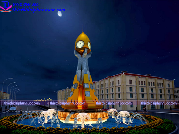 Cột đồng hồ được tích hợp hệ thống điều khiển tự động