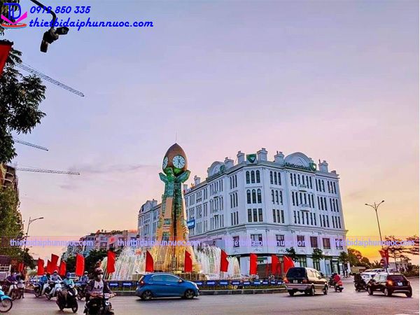 Đài phun nước cột đồng hồ – Biểu tượng cảnh quan đô thị hiện đại