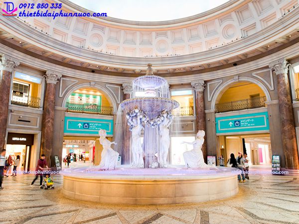 Đài phun nước khách sạn kiểu tầng tràn – Điểm nhấn đẳng cấp cho khách sạn